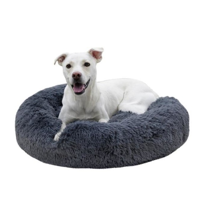 Corbeille - KERBL - Fluffy - Ø76 x 19 cm - Gris clair