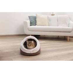 KERBL - Igloo pour chats - JANA - 43 x 54 x 35 cm - Marron
