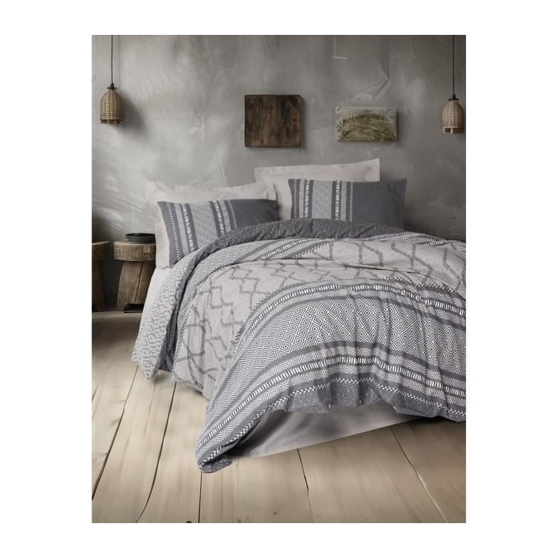 Parure de lit - 1 housse de couette 220 x 240 cm + 2 taies d'oreiller Parure de lit - 1 housse de couette 220 x 240 cm + 2 taies d'oreiller