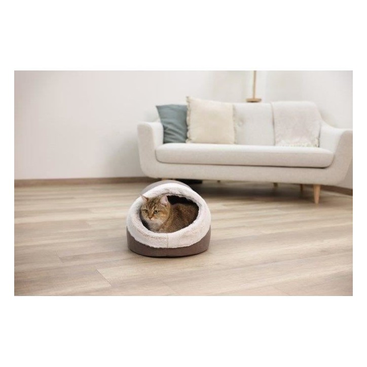 KERBL - Igloo pour chats - JANA - 43 x 54 x 35 cm - Marron