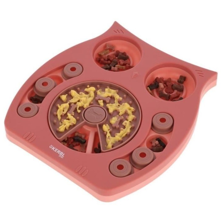 Jeu de réflexion/apprentissage - KERBL - Owl - 30 x 28 cm - Saumon et marron