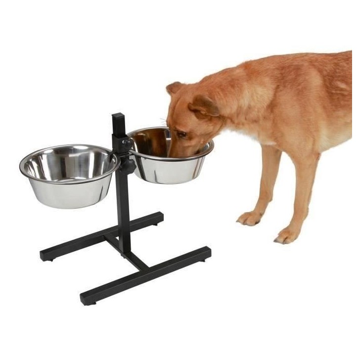 KERBL Bar alimentation avec écuelle pour chien - 2x1800ml