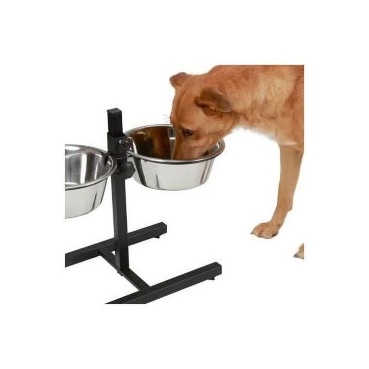 KERBL Bar alimentation avec écuelle pour chien - 2x1800ml