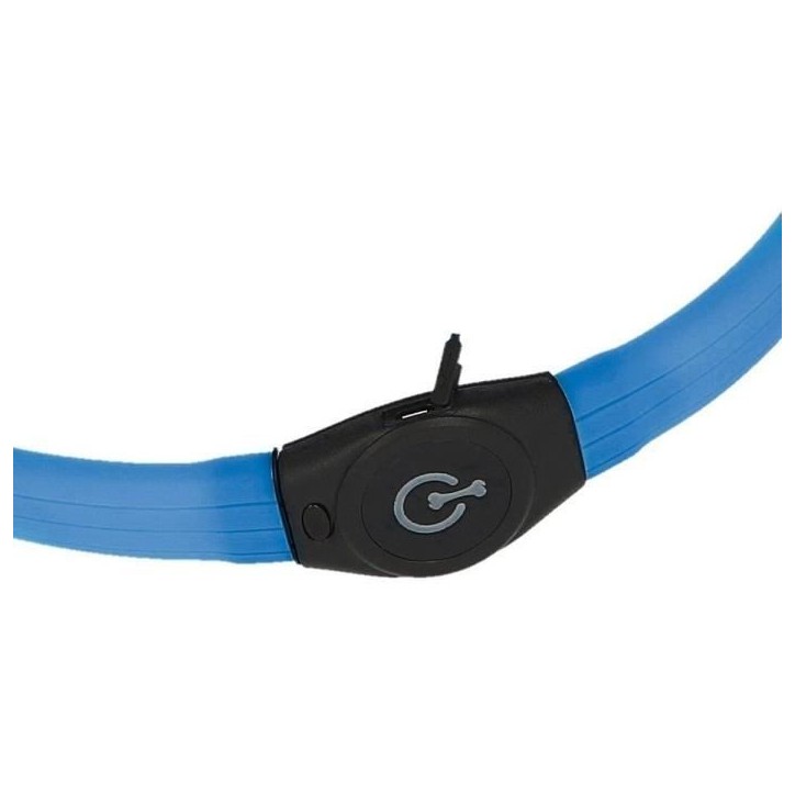 Collier LED - KERBL - Maxi Safe - 65 cm - 10 mm - Bleu
