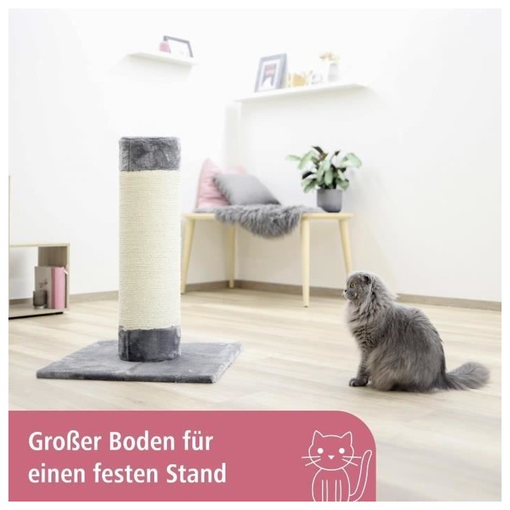 KERBL - Poteau griffoir tronc Opal Ultra 80 cm Gris