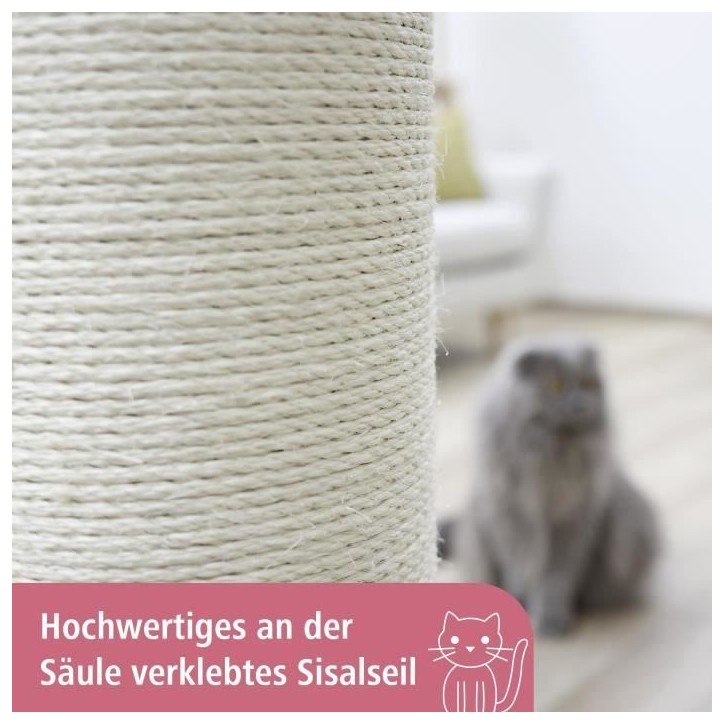 KERBL - Poteau griffoir tronc Opal Ultra 80 cm Gris