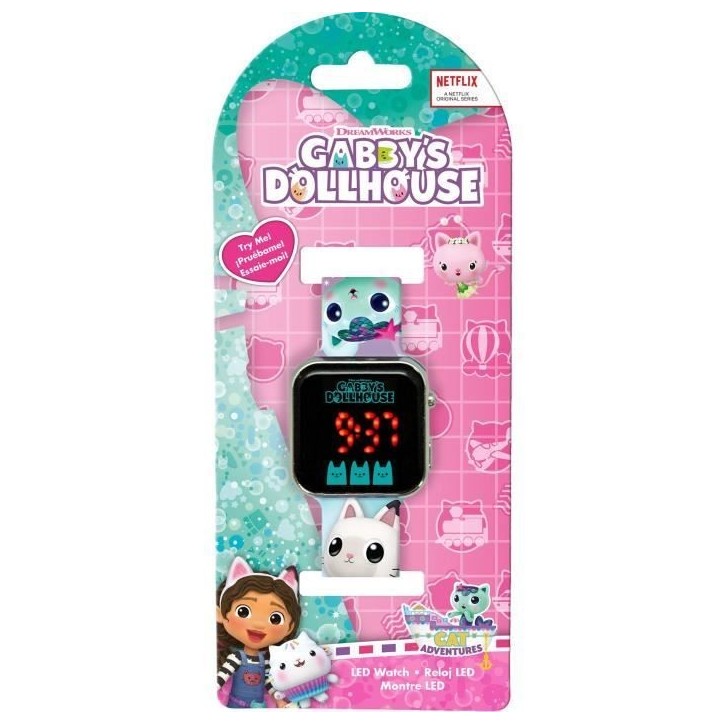 Montre LED Gabby´S Dollhouse - KIDS LICENSING - GD00077 Montre LED Gabby´S Dollhouse - KIDS LICENSING - GD00077