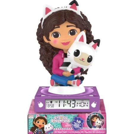 Réveil figurine 3D Gabby´s Dollhouse - KIDS LICENSING - GD00095