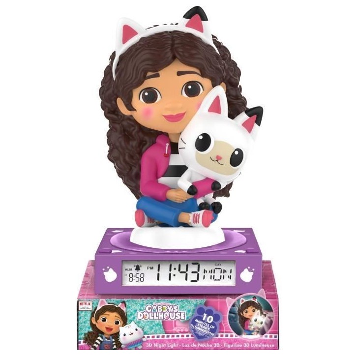 Réveil figurine 3D Gabby´s Dollhouse - KIDS LICENSING - GD00095