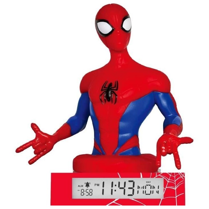 Réveil figurine 3D Spiderman - KIDS LICENSING - SPD3621