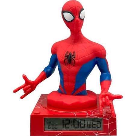Réveil figurine 3D Spiderman - KIDS LICENSING - SPD3621