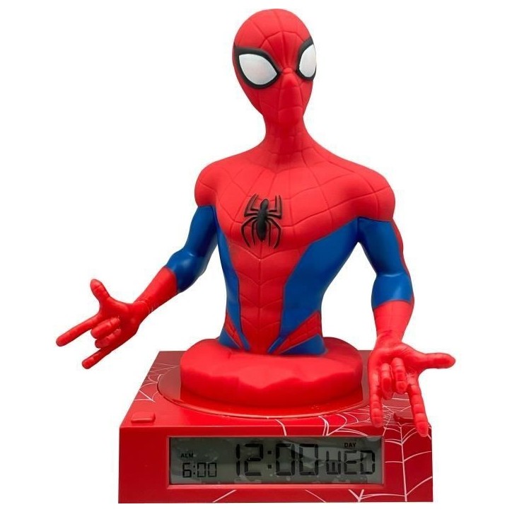 Réveil figurine 3D Spiderman - KIDS LICENSING - SPD3621