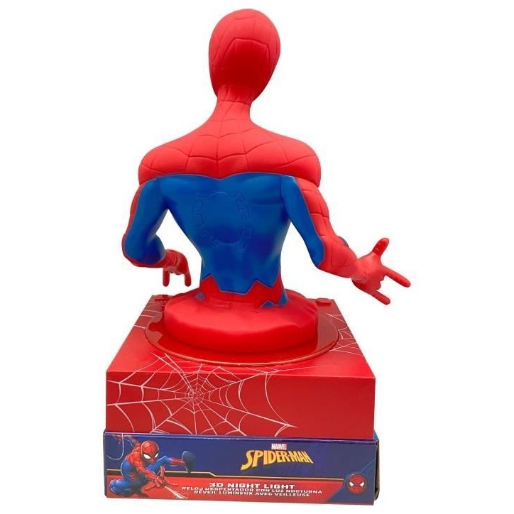 Réveil figurine 3D Spiderman - KIDS LICENSING - SPD3621