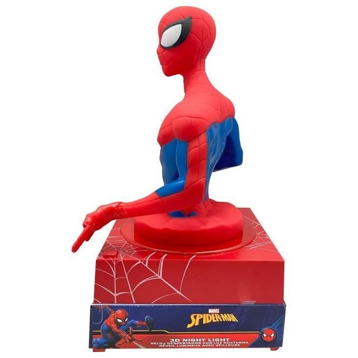 Réveil figurine 3D Spiderman - KIDS LICENSING - SPD3621