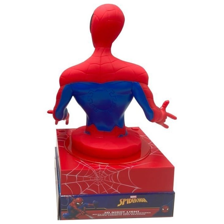 Réveil figurine 3D Spiderman - KIDS LICENSING - SPD3621