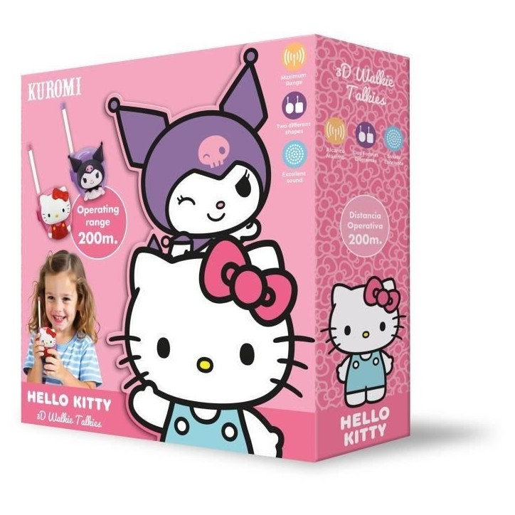 Talkie walkie 3D Hello Kitty & Friends - KIDS LICENSING - HK50203