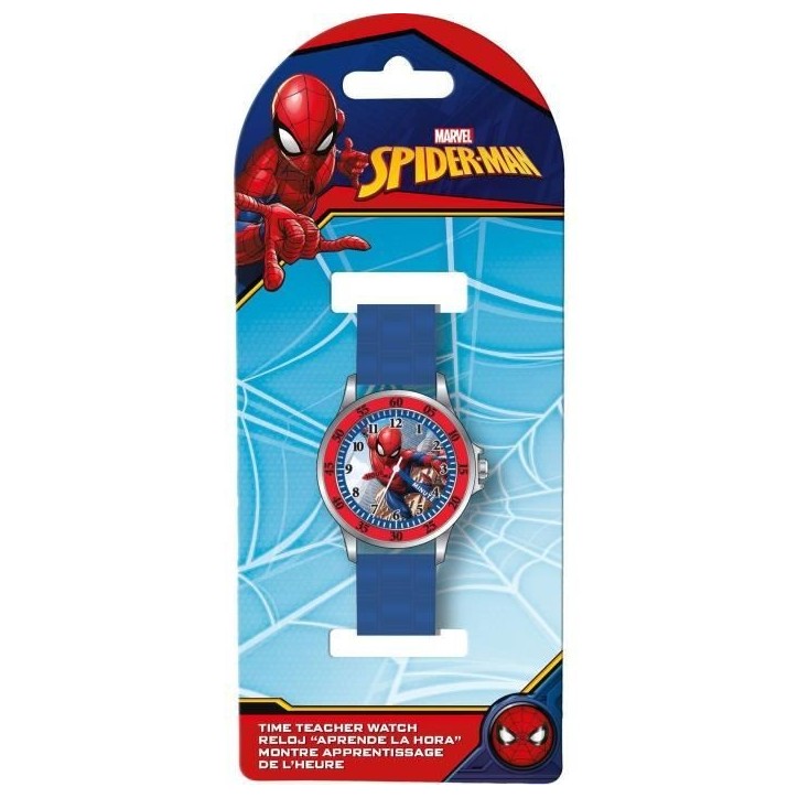 Montre analogique d'apprentissage de l'heure Spiderman - KIDS LICENSING - SPD4098