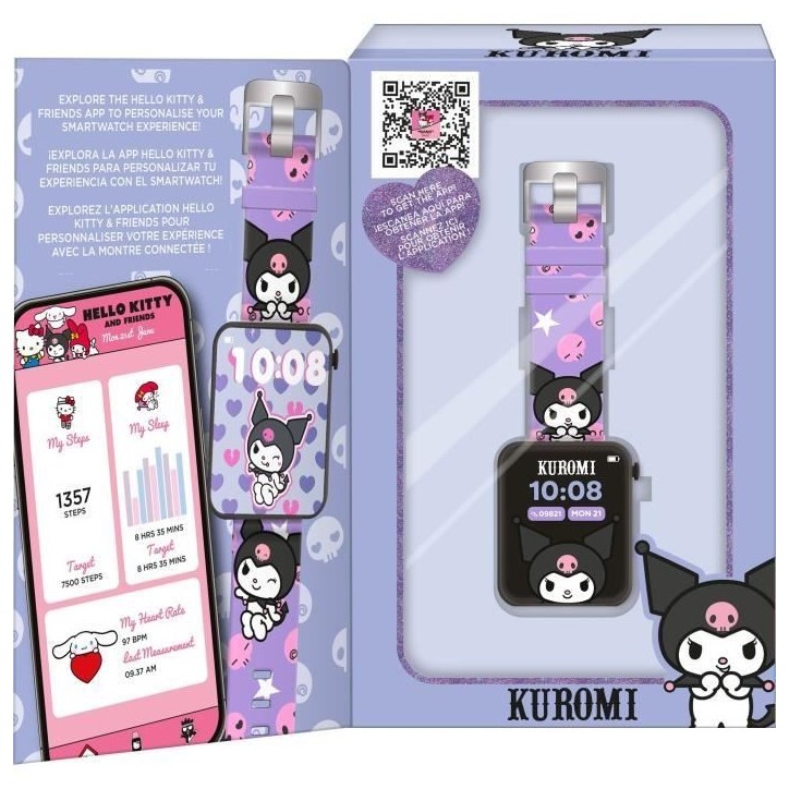 Montre connectée avec application Hello Kitty - KIDS LICENSING - KU00013 Montre connectée avec application Hello Kitty - KIDS LICENSING - KU00013
