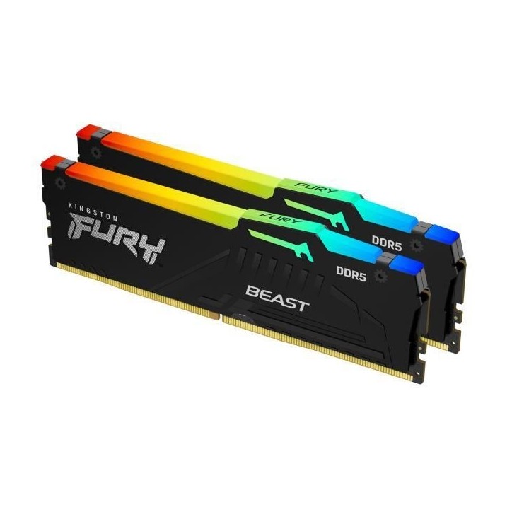 Mémoire RAM - KINGSTON - FURY Beast - 32 Go (2 x 16 Go) - DDR5 - 5600 Mhz CL40