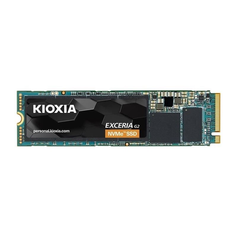 SSD - KIOXIA - EXCERIA G2 - 2 To - M.2 - 2100 Mo/s lecture - 1700 Mo/s
