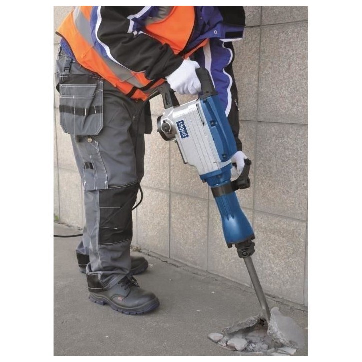 Marteau piqueur SCHEPPACH AB1600 - 1600W, 50 joules, 2 burins et coffret métallique