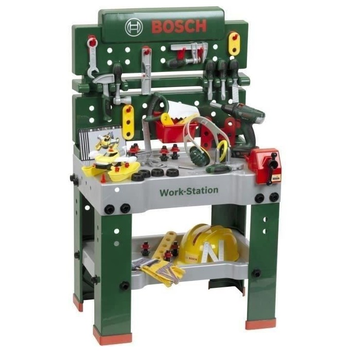 Etabli Bosch avec 81 accessoires dont une visseuse électronique et un set de construction de véhicules futuristes - KLEIN - 84 Etabli Bosch avec 81 accessoires dont une visseuse électronique et un set de construction de véhicules futuristes - KLEIN - 84