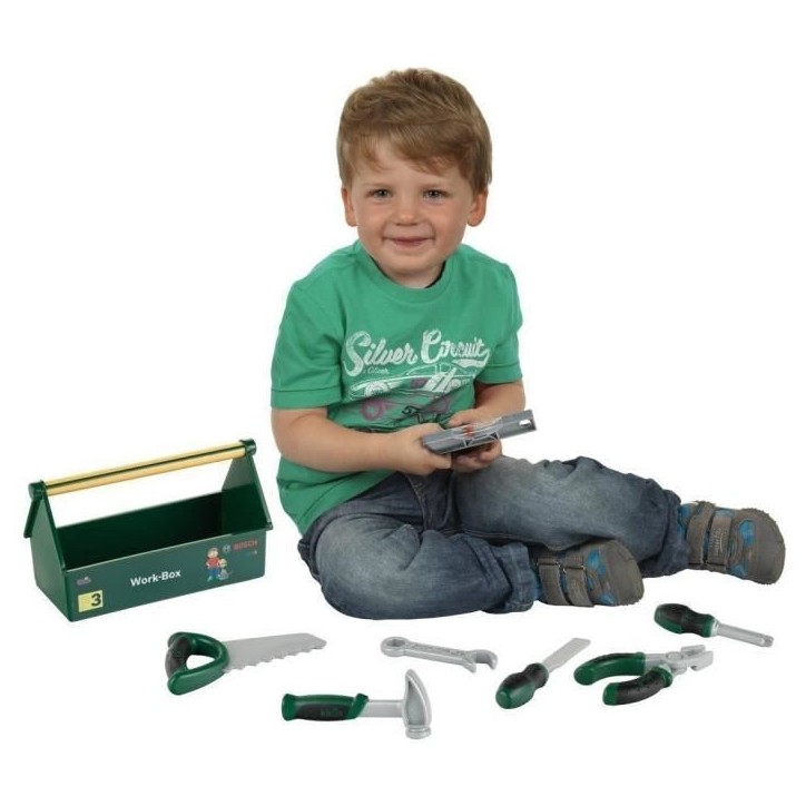 BOSCH - Jouet - Caisse a Outils Profiline pour Enfant
