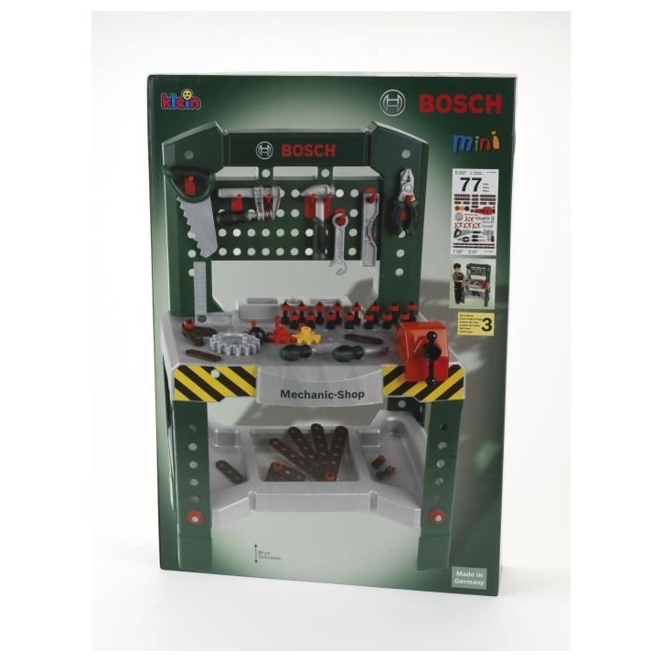 Etabli Bosch Mechanic Shop avec 77 accessoires - KLEIN - 8574 Etabli Bosch Mechanic Shop avec 77 accessoires - KLEIN - 8574