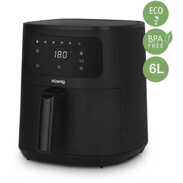 Friteuse sans huile HKoeNIG - FRY860 - Capacité 6L - 6 programmes de cuisson - 1500W