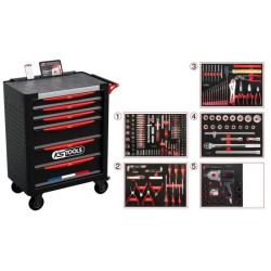 Servante d'atelier - Equipée - 6 tiroirs - KS Tools - 824.6298F - Noi