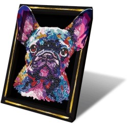 Kit loisir créatif - LANSAY - Collection Sequins - Pop art chien - De