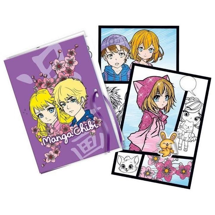 Magic Lign - LANSAY - Coffret Repro Manga Chibi - 100 illustrations - Des 7 ans