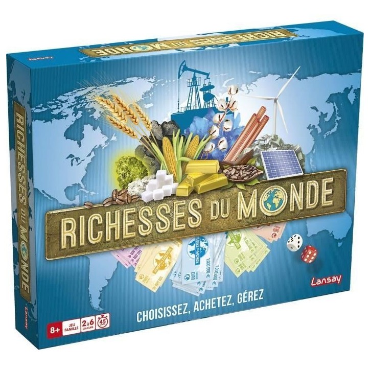 LANSAY - RICHESSES DU MONDE - Jeu de société - Version Originale - 2 a 6 joueurs - Des 8 ans