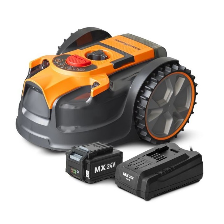 Robot tondeuse autonome - LAWNMASTER - VRM16 - 24 V - 16 cm - Sans fil périmétrique Robot tondeuse autonome - LAWNMASTER - VRM16 - 24 V - 16 cm - Sans fil périmétrique