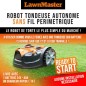 Robot tondeuse autonome - LAWNMASTER - VRM16 - 24 V - 16 cm - Sans fil périmétrique