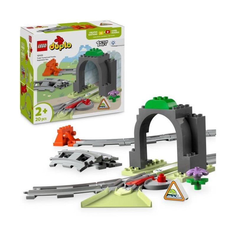 LEGO DUPLO Ma ville 10425 Set d'extension : Les rails et le tunnel du