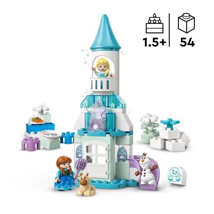 LEGO DUPLO ¦ Disney 10455 La Fete d'Anna et Elsa au Château de Glace - Jeu Créatif 2 ans