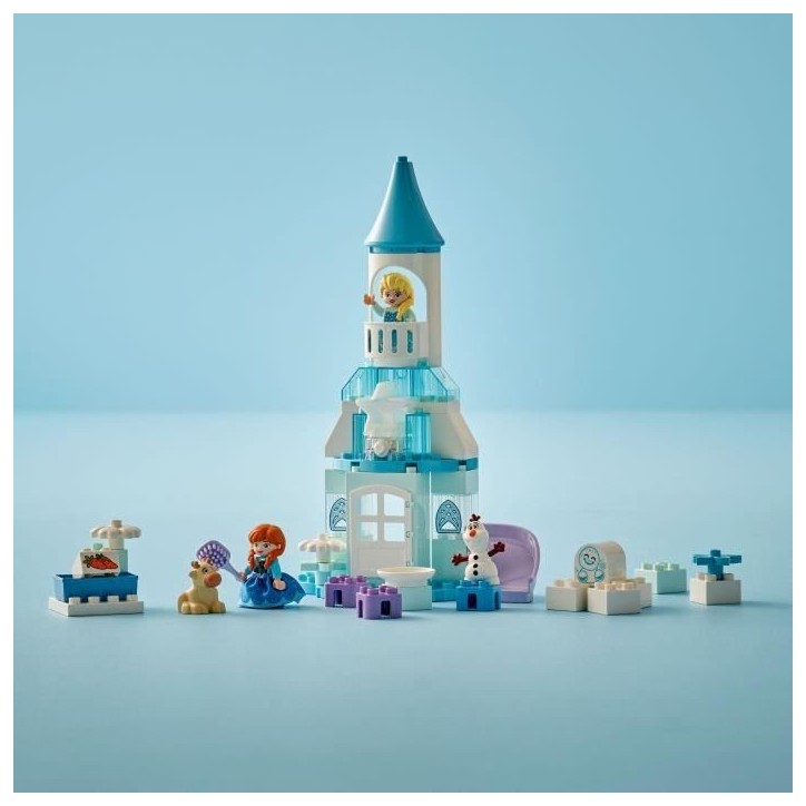 LEGO DUPLO ¦ Disney 10455 La Fete d'Anna et Elsa au Château de Glace - Jeu Créatif 2 ans