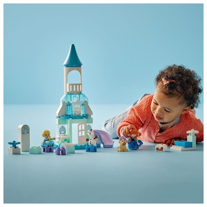 LEGO DUPLO ¦ Disney 10455 La Fete d'Anna et Elsa au Château de Glace - Jeu Créatif 2 ans