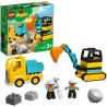 LEGO 10931 DUPLO Le Camion Et La Pelleteuse, Engin de chantier Jouet P LEGO 10931 DUPLO Le Camion Et La Pelleteuse, Engin de chantier Jouet P