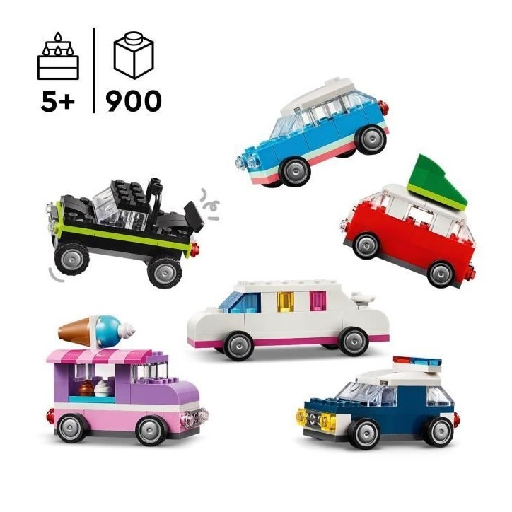 LEGO 11036 Classic Les Véhicules Créatifs, Maquette de Voiture, Véhicule de Police, Camion et Autres LEGO 11036 Classic Les Véhicules Créatifs, Maquette de Voiture, Véhicule de Police, Camion et Autres