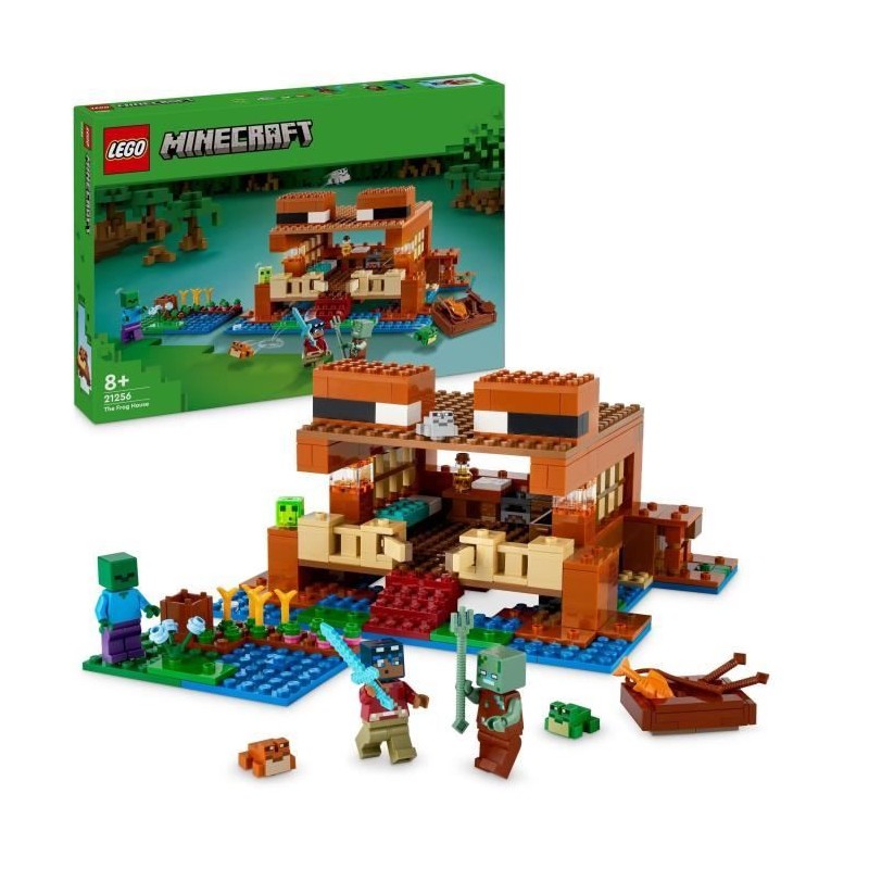 LEGO 21256 Minecraft La Maison de la Grenouille, Jouet avec Figurines LEGO 21256 Minecraft La Maison de la Grenouille, Jouet avec Figurines
