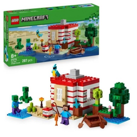 LEGO Minecraft 21275 La Maison En TNT De La Jungle - Jeu De Constructi