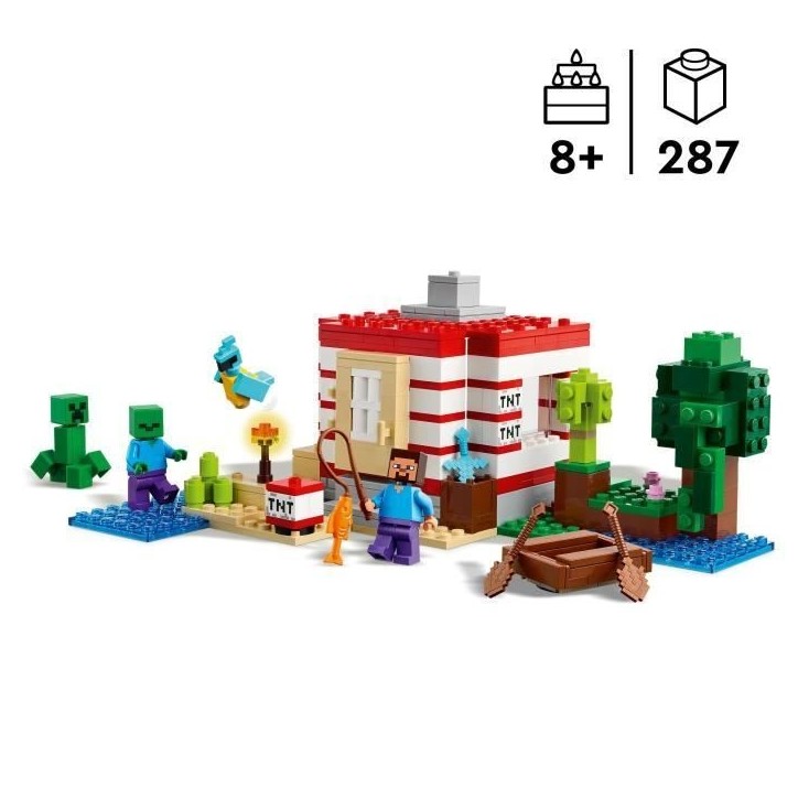 LEGO Minecraft 21275 La Maison En TNT De La Jungle - Jeu De Construction des 8 Ans LEGO Minecraft 21275 La Maison En TNT De La Jungle - Jeu De Construction des 8 Ans