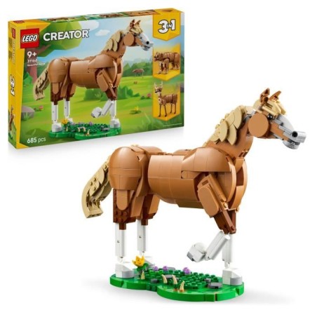 LEGO Creator 3-en-1 31166 Le Beau Cheval - Jeu de Construction des 9 a