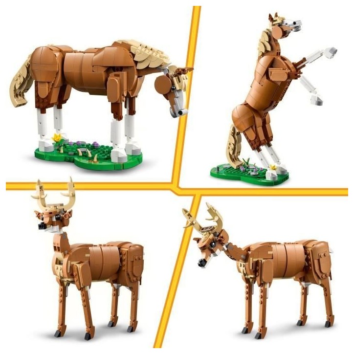 LEGO Creator 3-en-1 31166 Le Beau Cheval - Jeu de Construction des 9 ans