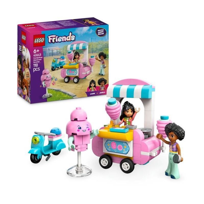 LEGO Friends 42643 Stand de barbes a papa et scooter - Jouet pour enfa