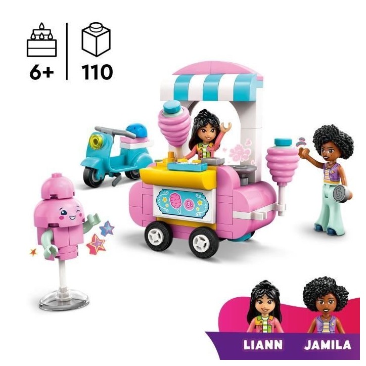 LEGO Friends 42643 Stand de barbes a papa et scooter - Jouet pour enfants des 6 ans