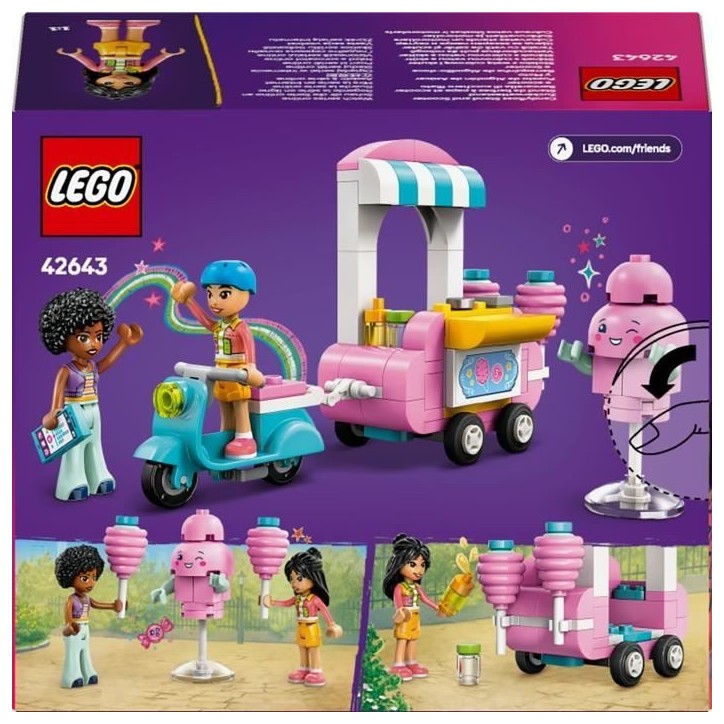 LEGO Friends 42643 Stand de barbes a papa et scooter - Jouet pour enfants des 6 ans