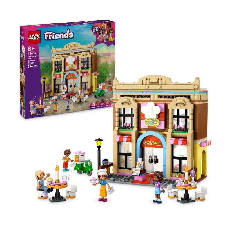 LEGO Friends 42655 Le restaurant et l'école de cuisine - Jeu de const LEGO Friends 42655 Le restaurant et l'école de cuisine - Jeu de const
